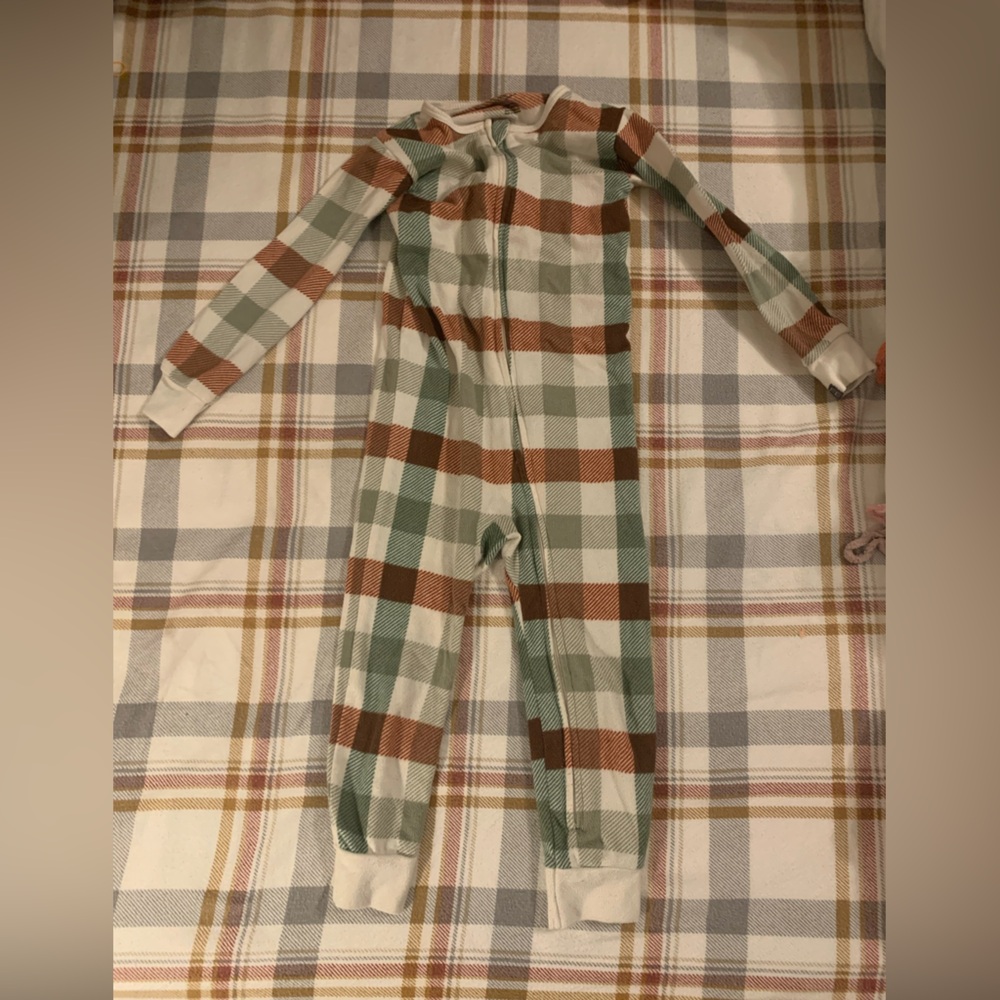 Plaid toddler pajamas no feet